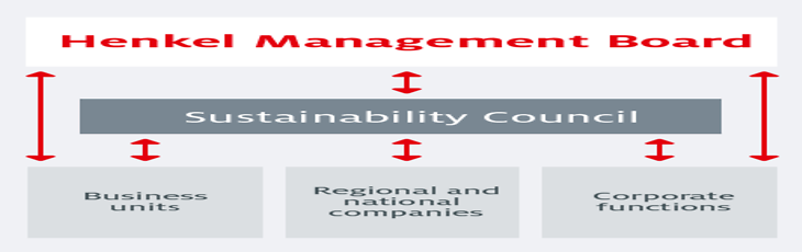 Organizational structure Sustainability council