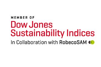 Logo Dow Jones Sustainability Index (DJSI World)