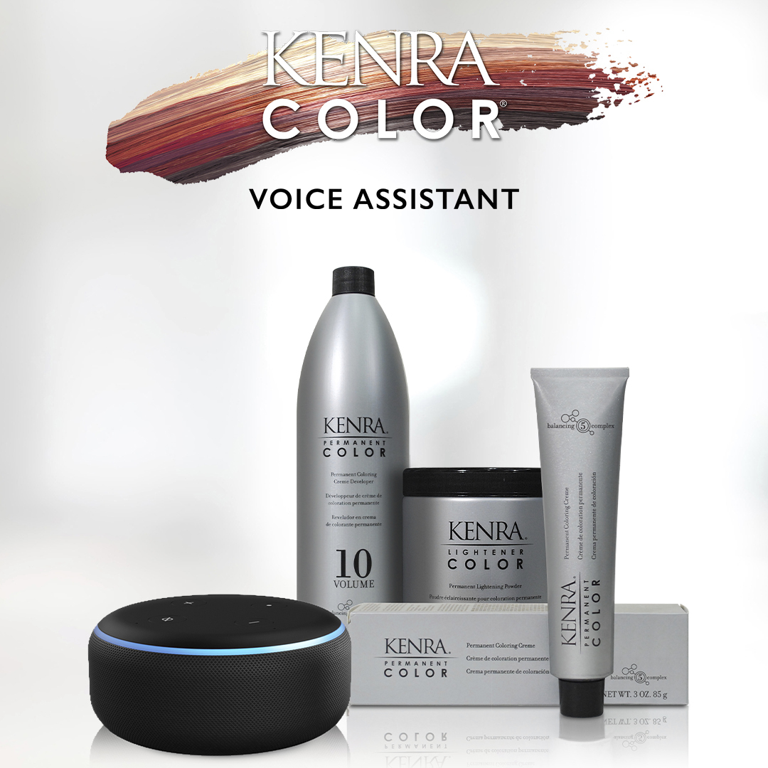 The Kenra Color Skill, available now on the Amazon Alexa Skills Store, provides hands-free education for stylists to better serve their customers.
