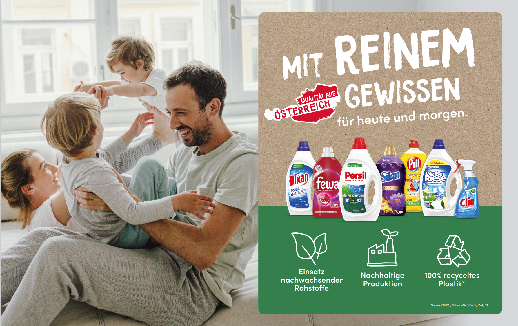 YouTube Thumbnail Henkel lässt Österreicher:innen „mit reinem Gewissen“ einkaufen (Thumbnail)