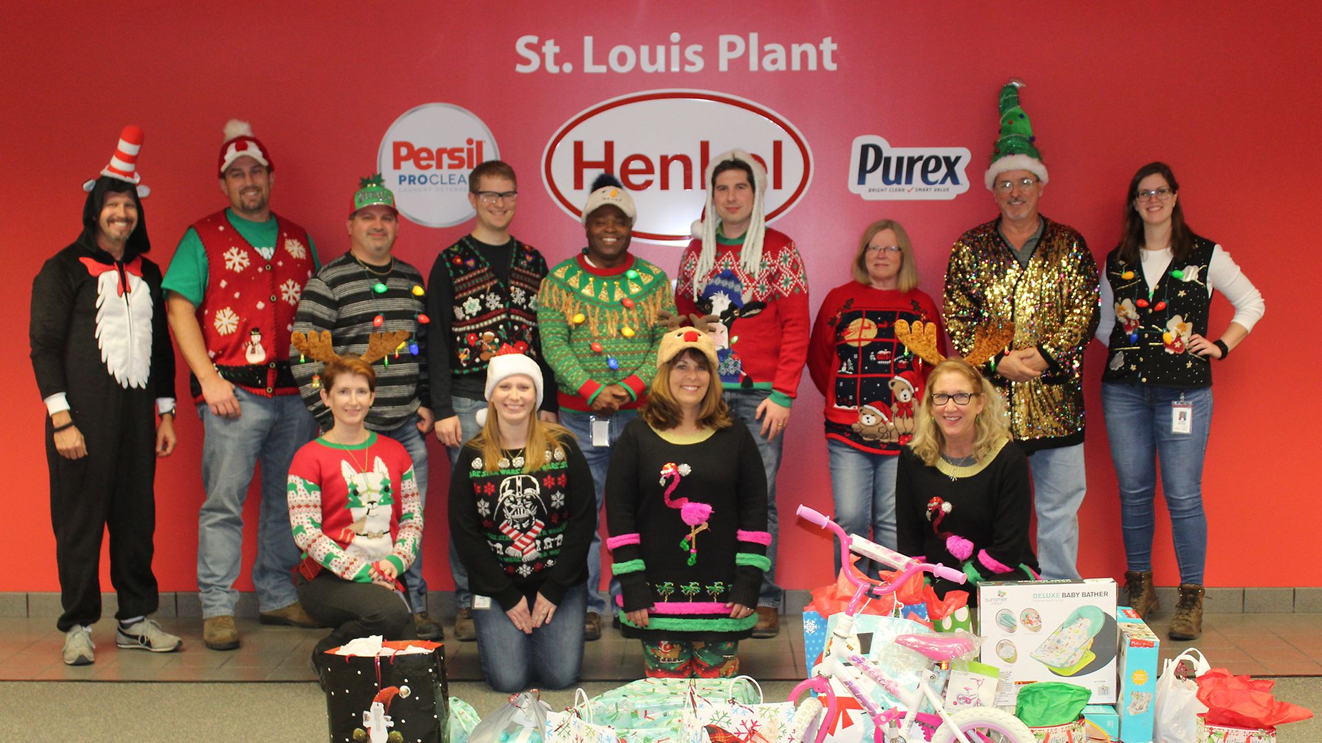 St. Louis, MO employees donated winter clothing items to make winter warmer for those in need