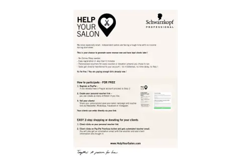 HelpYourSalon.com Hairdresser Support Initiative - How to participate