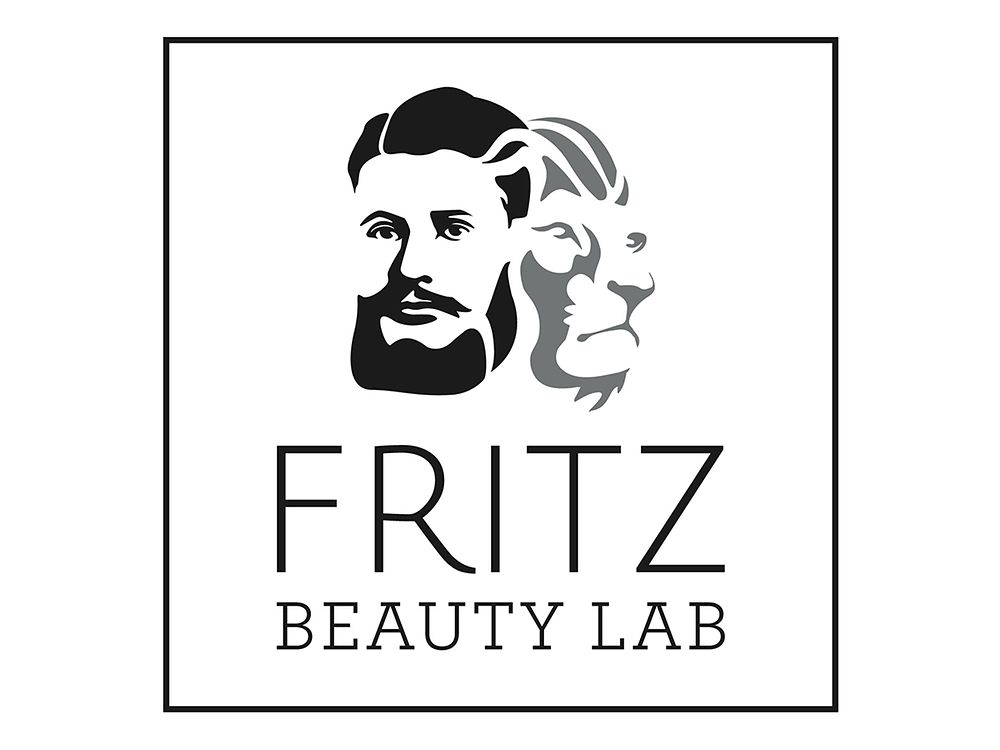 Logo showing Fritz Henkel and a lion