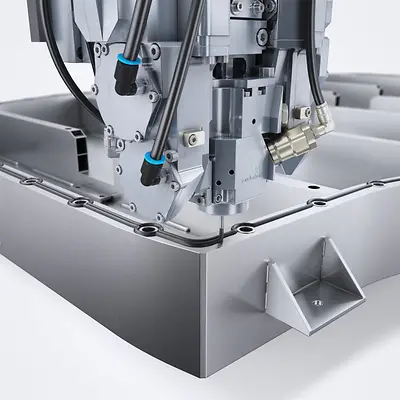 Precisely contoured double seal application on the battery housing