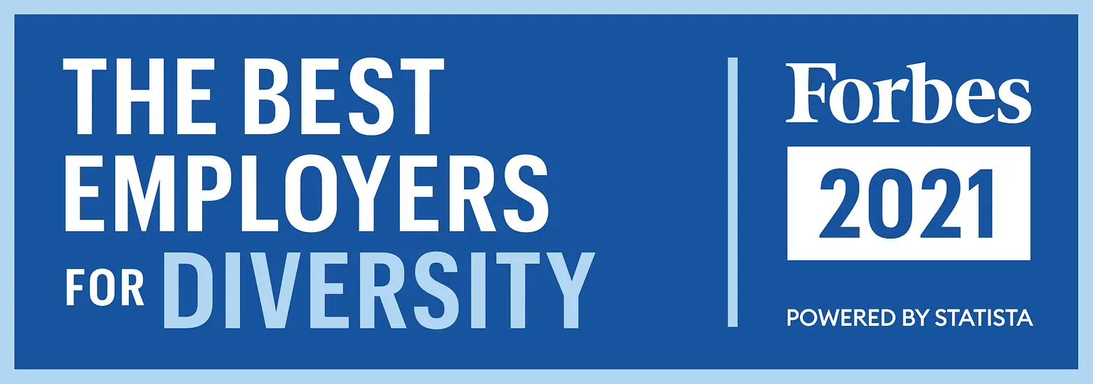 The Best Employers for Diversity 2021 Forbes powered by Statista logo