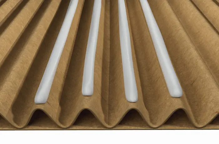 Aerated adhesives typically deliver between 10-30% adhesive reduction