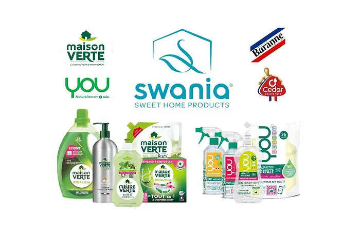 Swania products and logos