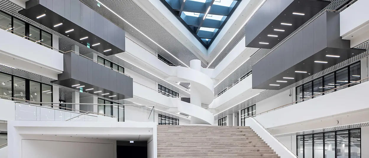 Atrium of the Adhesive Technologies Inspiration Center