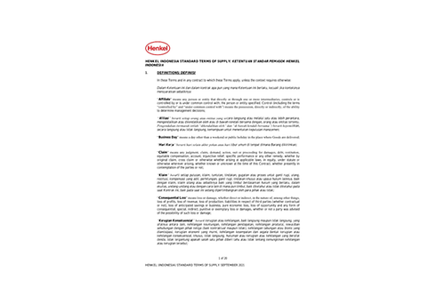Henkel Indonesia Standard Terms of Supply.pdfPreviewImage (1)