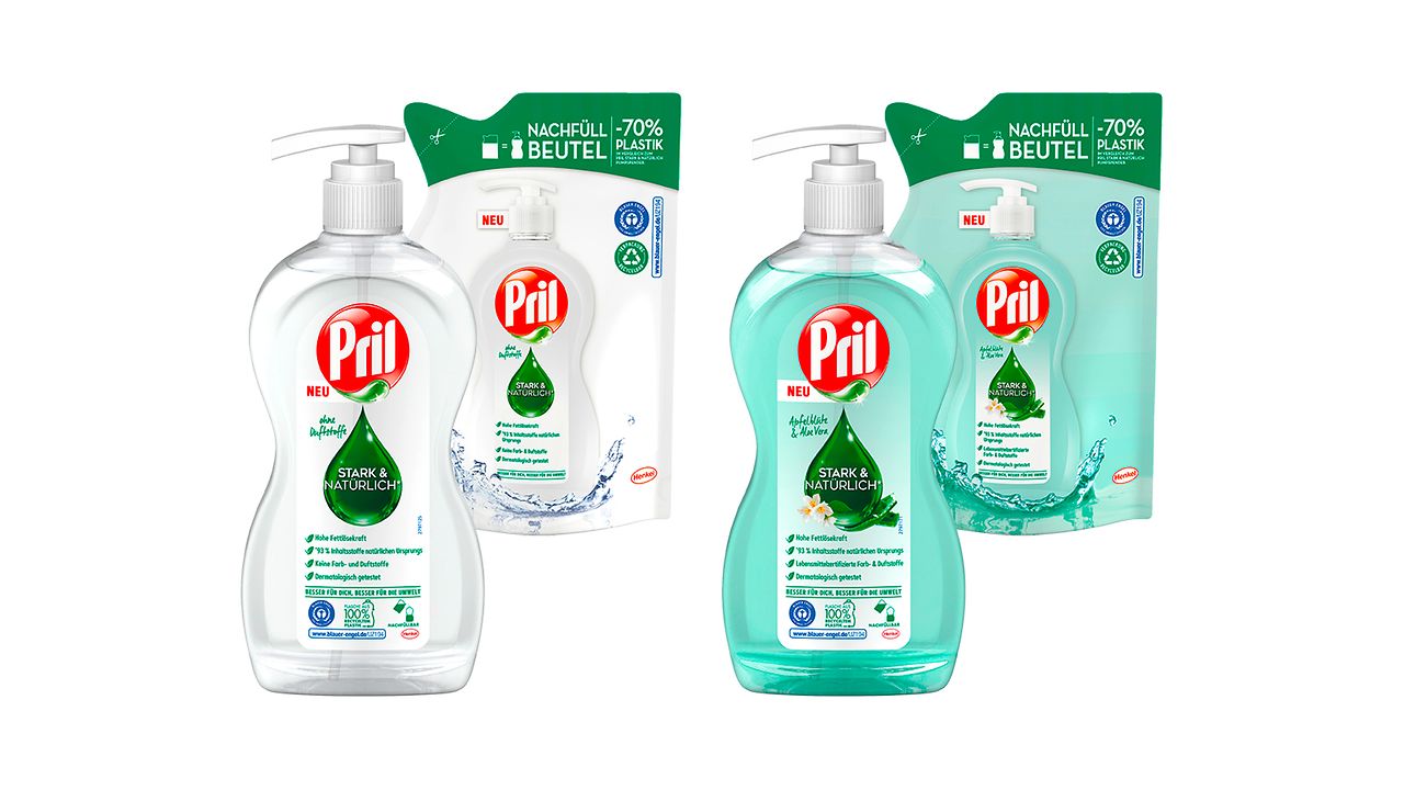 The new Pril Stark & Natrlich: environmentally friendly dishwashing and  sustainable packaging