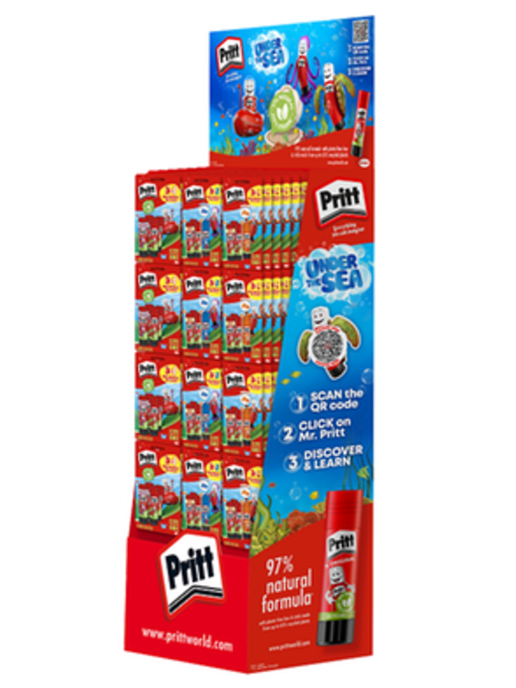 
Pritt also will further enhance the digital consumer experience and offer a new website www.prittunderthesea.com accessible via QR codes which will provide a variety of in-depth information as well as different fun elements.