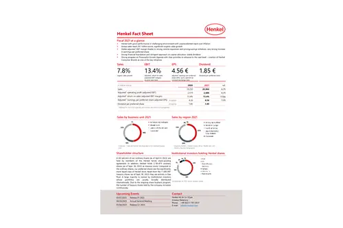 2022-11-08 Henkel_Investor_Factsheet_english.pdfPreviewImage (1)
