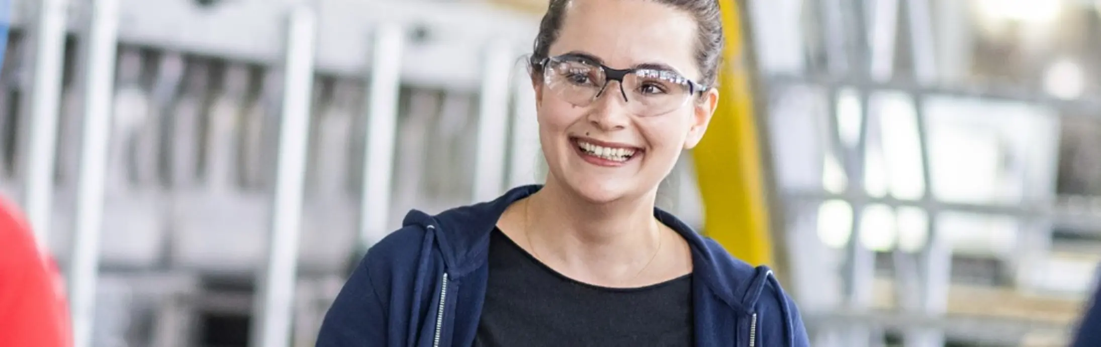 Collage of two images and a text field: the first picture shows a woman holding a sign, the second shows a liquid.