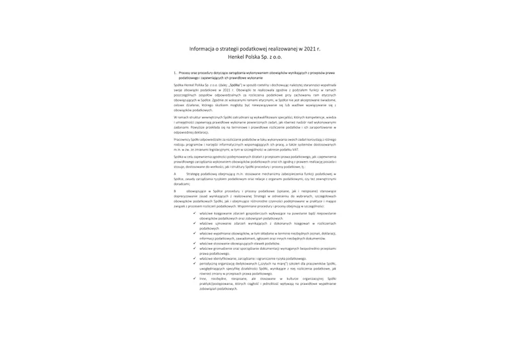 Strategia podatkowa Henkel PolskaV2.pdf.pdfPreviewImage