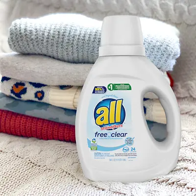 Laundry detergent of all® brand.