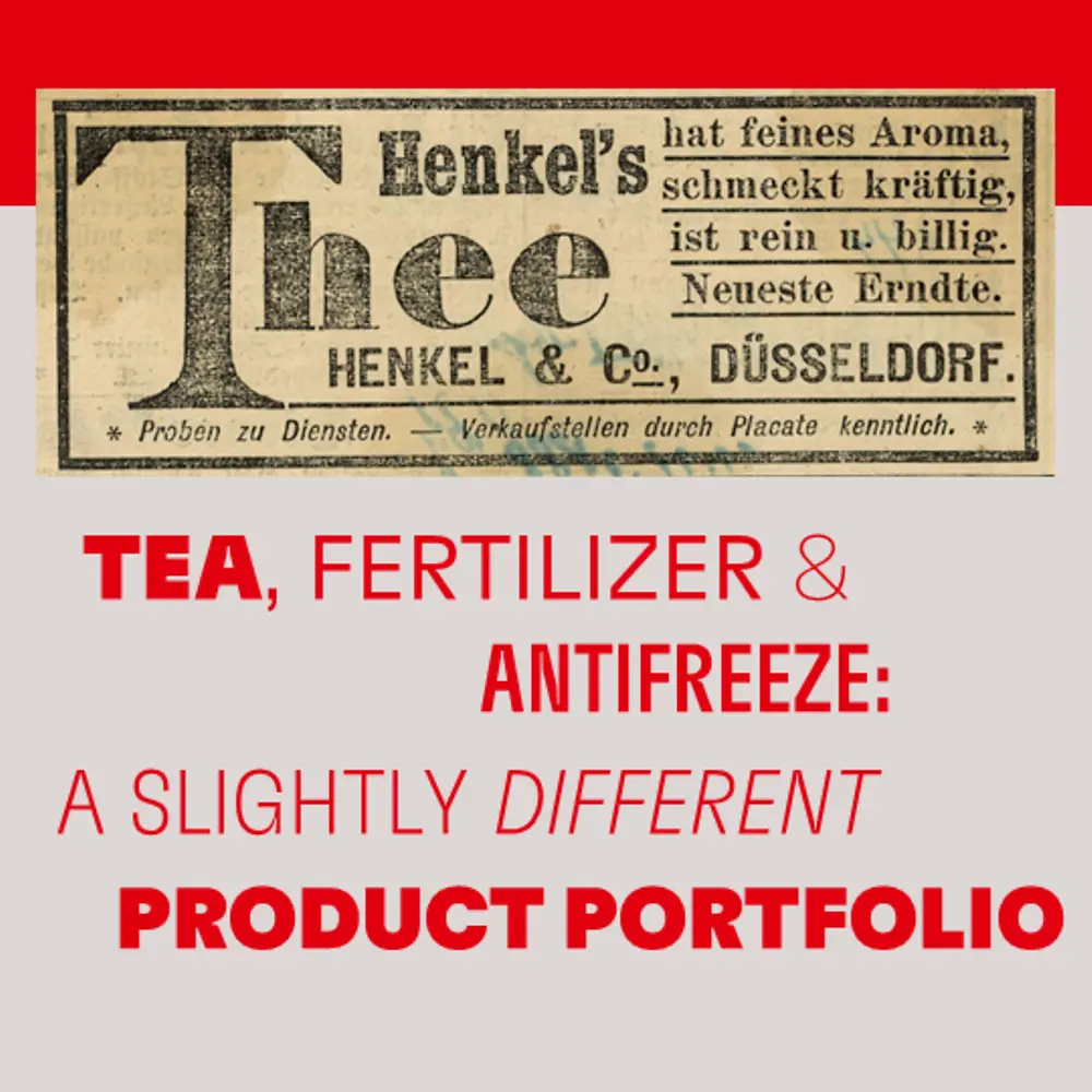 Unusual products: “Henkel's Tea”
