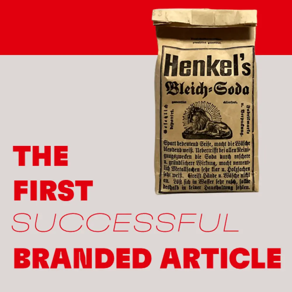 Henkel's first laundry detergent in 1876