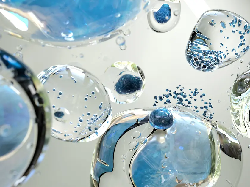 Abstract illustration of water drops. 