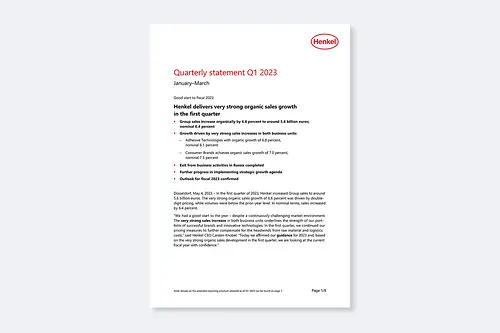 Quarterly Statement Q3 2022