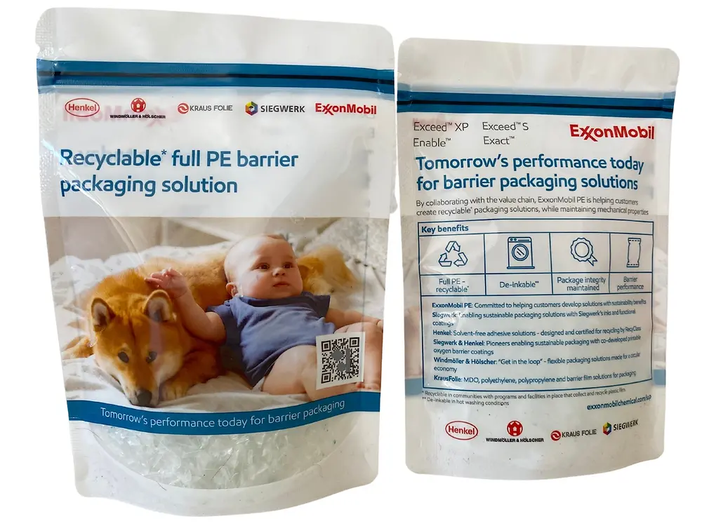 
Henkel and Siegwerk have won the German Packing Award in the category of Sustainability for the development of a deinkable, recyclable pouch.