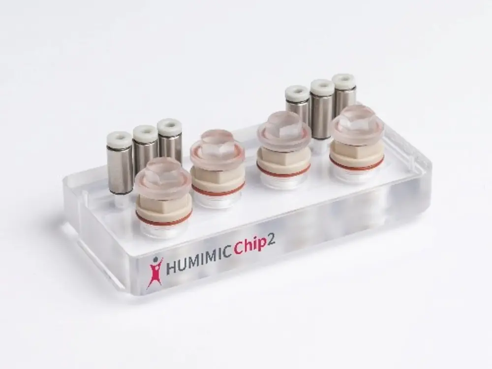 

The HUMIMIC skin-liver Chip2