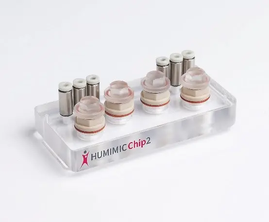 

The HUMIMIC skin-liver Chip2