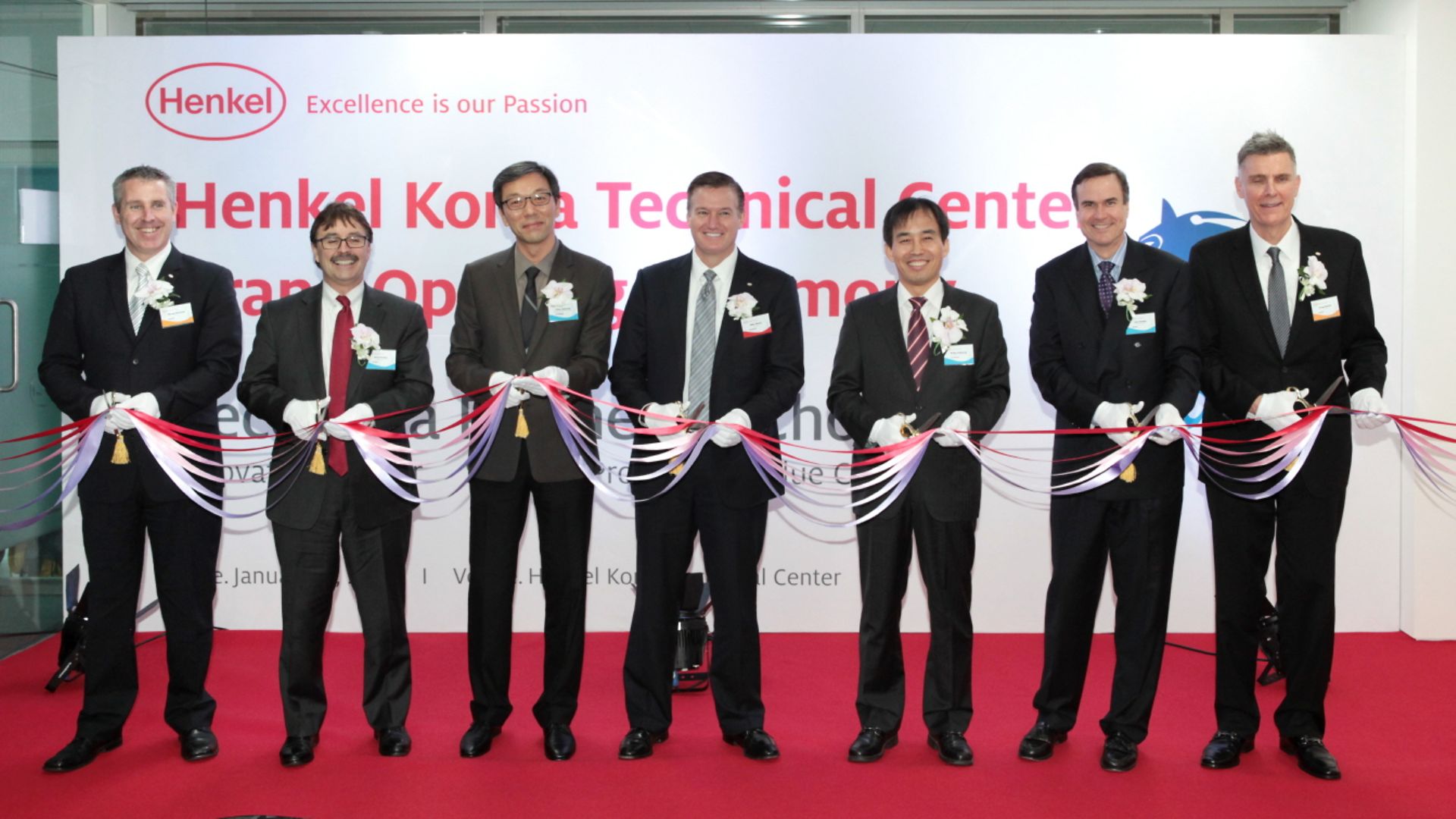 Die Eröffnungsfeier im Henkel Korea Technical Center am 17. Januar 2014.
