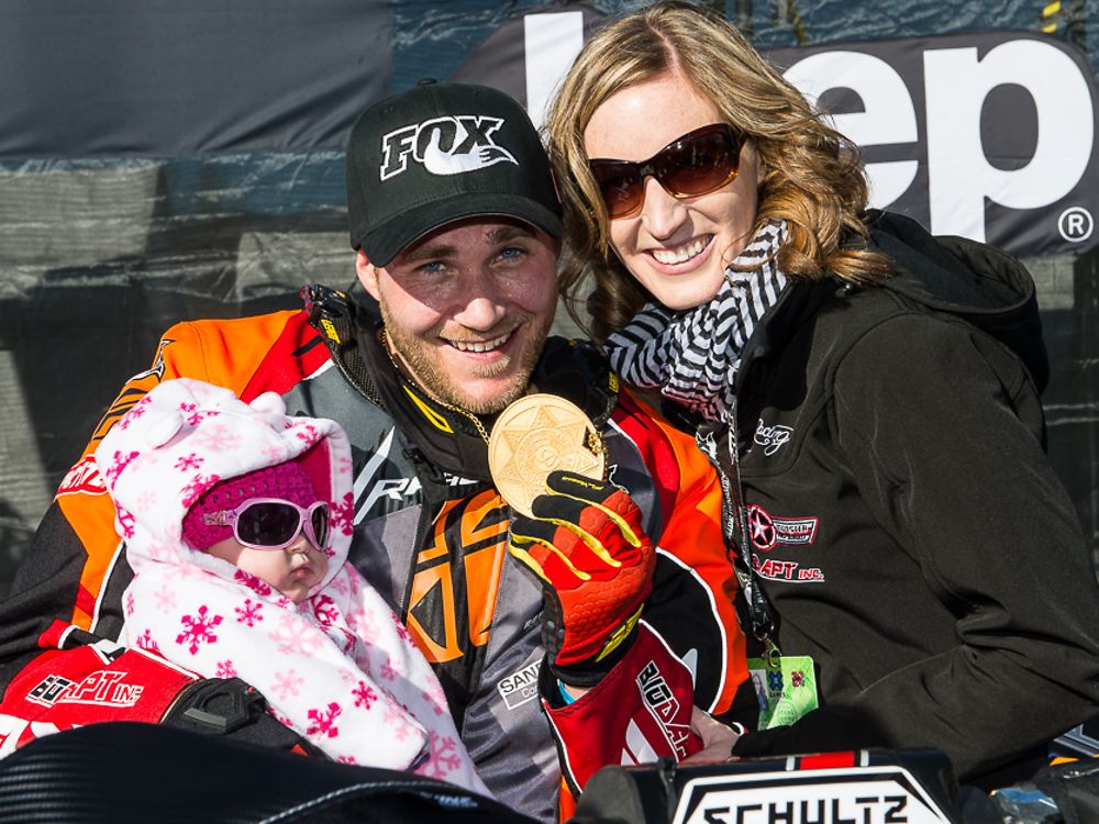 Mike Schultz won the Adaptive SnoCross event in Aspen, USA