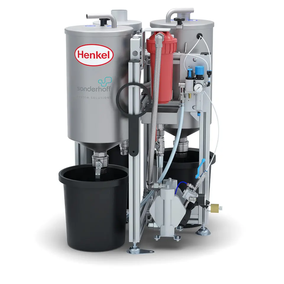 
With the new Sonderhoff rinsing water recycling system the rinse/process water is purified in a multi-stage filtration process. 