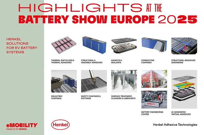 
Henkel´s highlights at the Battery Show Europe 2025