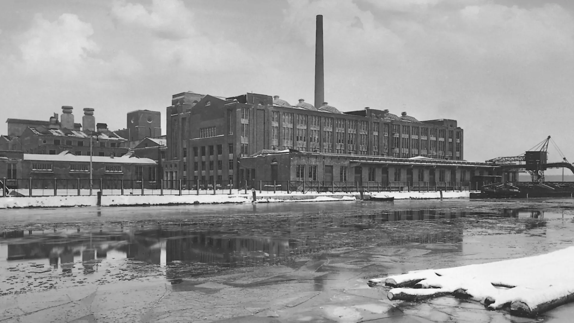 The Henkel plant in Genthin in the winter of 1925.