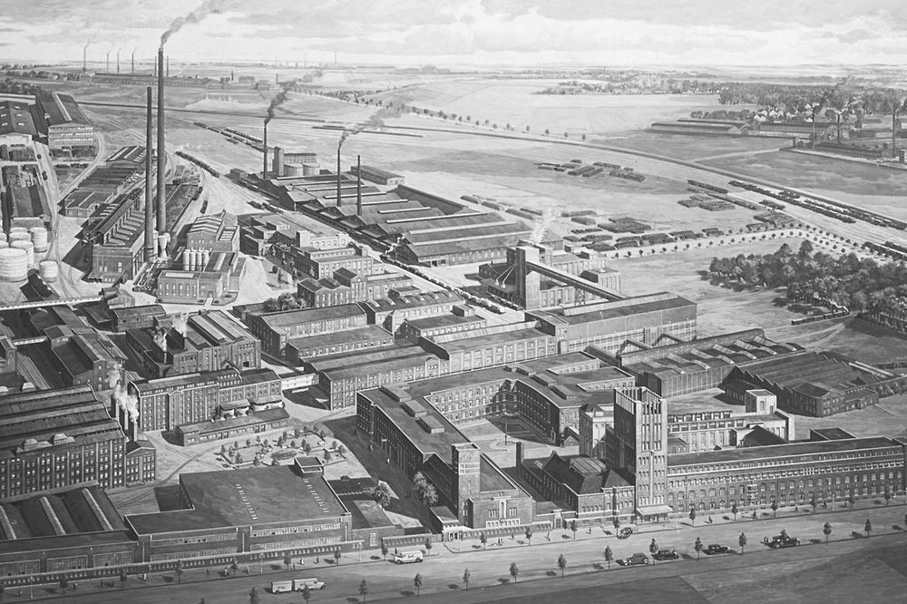 Aerial view of Holthausen 1932