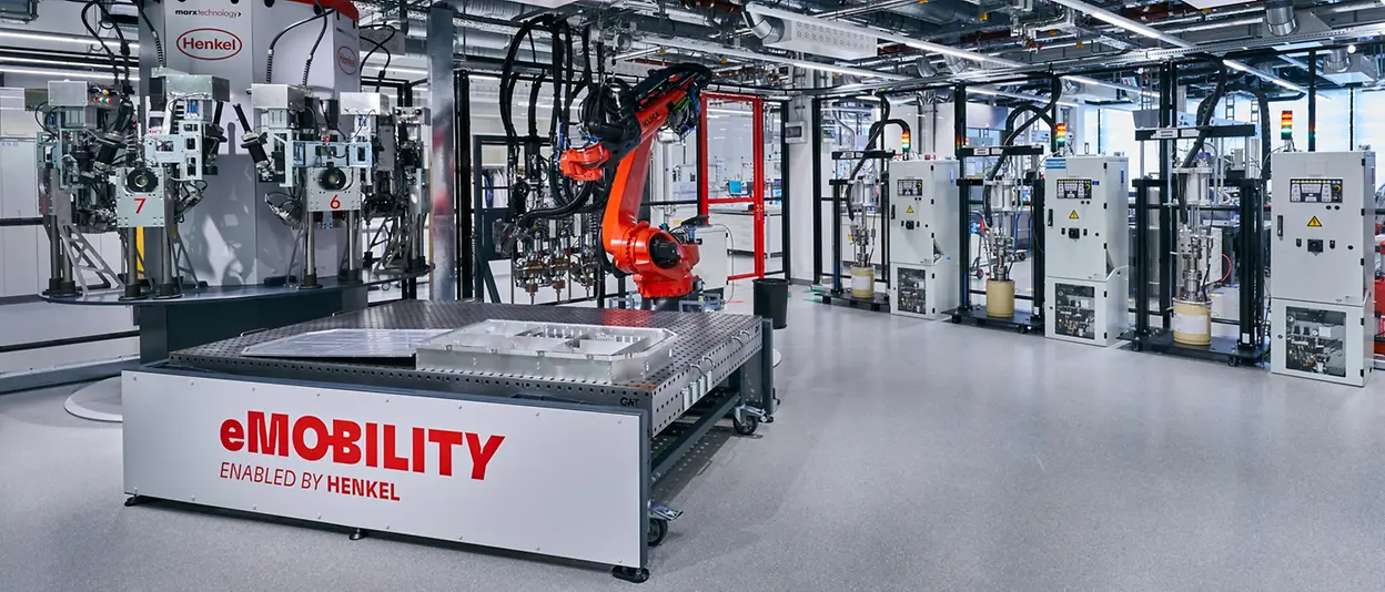 An image of a Henkel e-mobility lab
