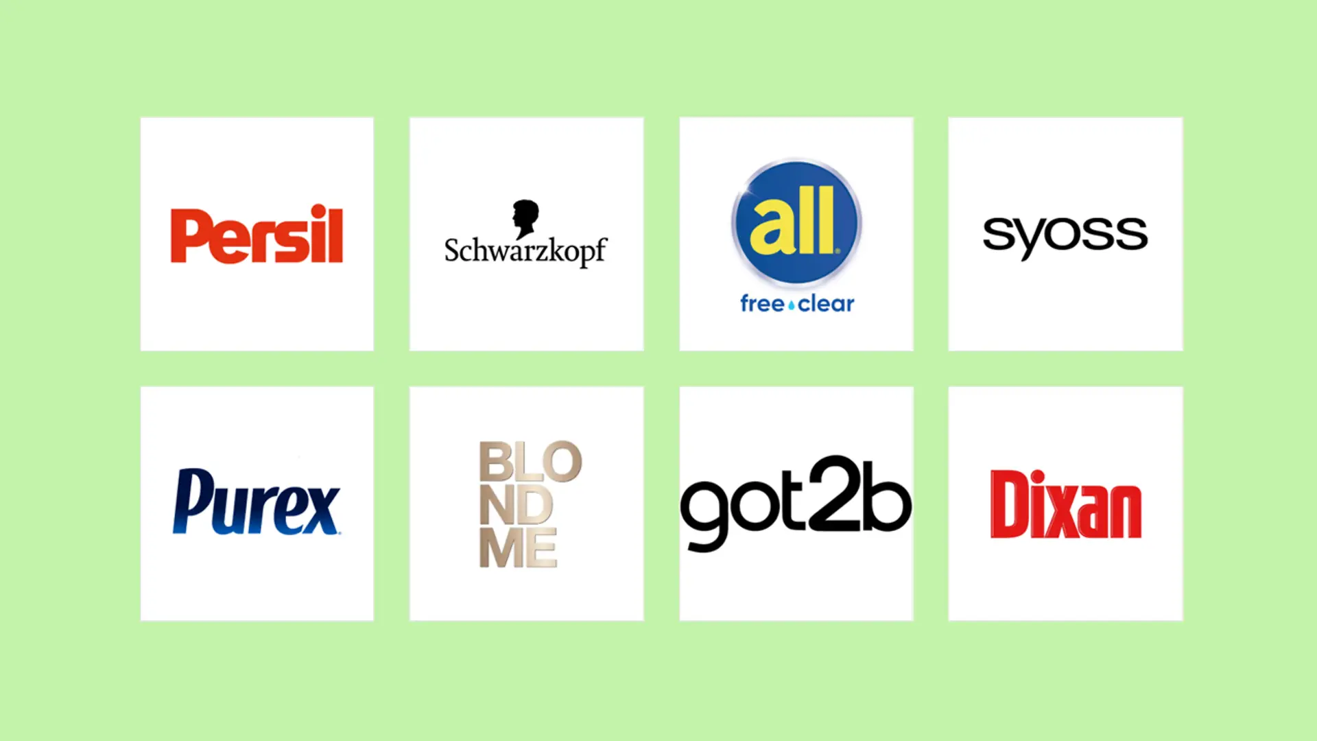 A selection of logos from Henkel Consumer Brands