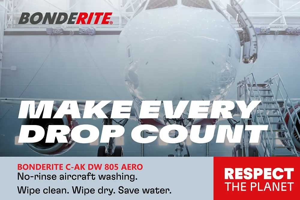 
Henkel has introduced Bonderite C-AK DW 805 AERO, a dry wash aircraft cleaner enhancing efficiency and reducing costs.