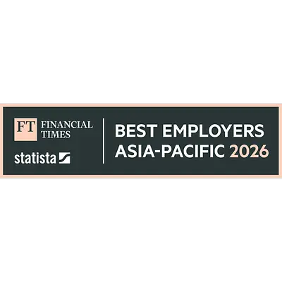 The “Best employers Asia-Pacific 2026” award logo. 