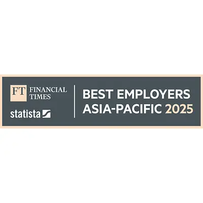 The “Best employers Asia-Pacific 2025” award logo. 