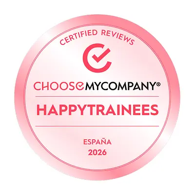 The “HAPPYTRAINEES 2025 by ChooseMyCompany” award logo.