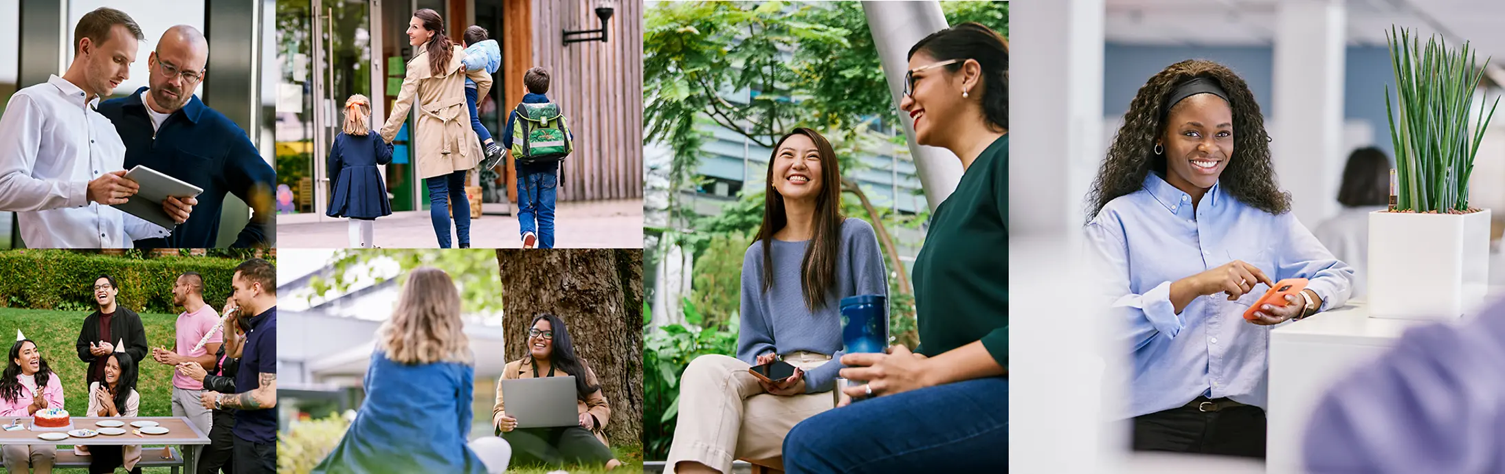 A collage of the Henkel work environment reflecting that at Henkel, you can craft your career.