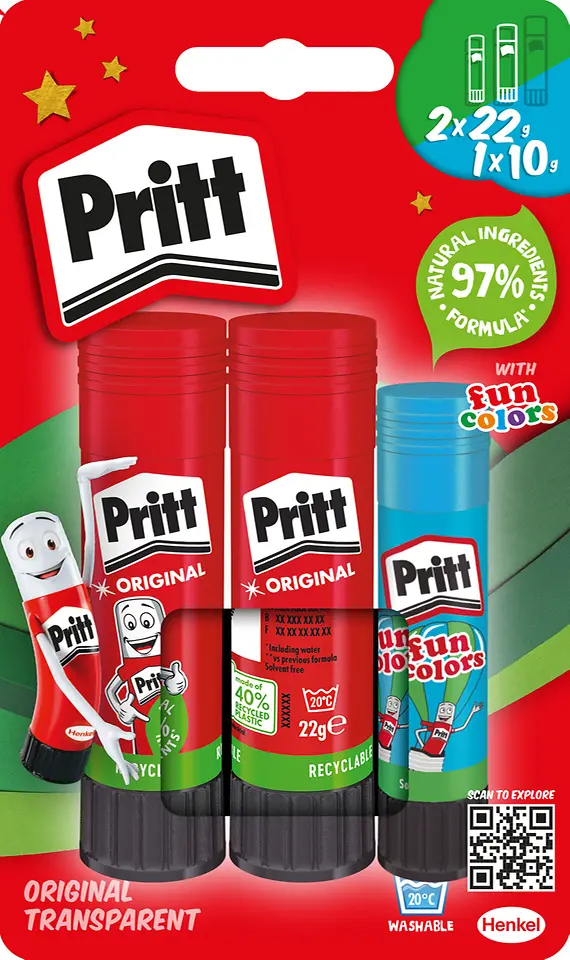 
The new cardboard blisters present a window at the front allowing consumers to see and touch the products.