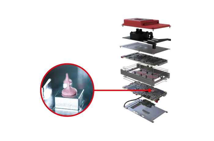 
Bergquist TGF 10000 application on ADAS domain controller. 