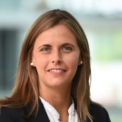 A portrait photo of Begona Jimenez Real, Global Corporate Vice President Laundry & Home Care at Henkel