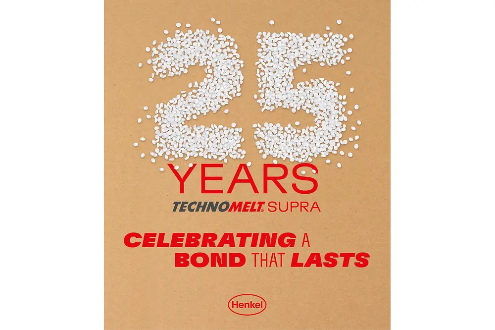 
For 25 years, Henkel Adhesive Technologies’ Technomelt Supra product range has stood for high-performance hot melt adhesives.