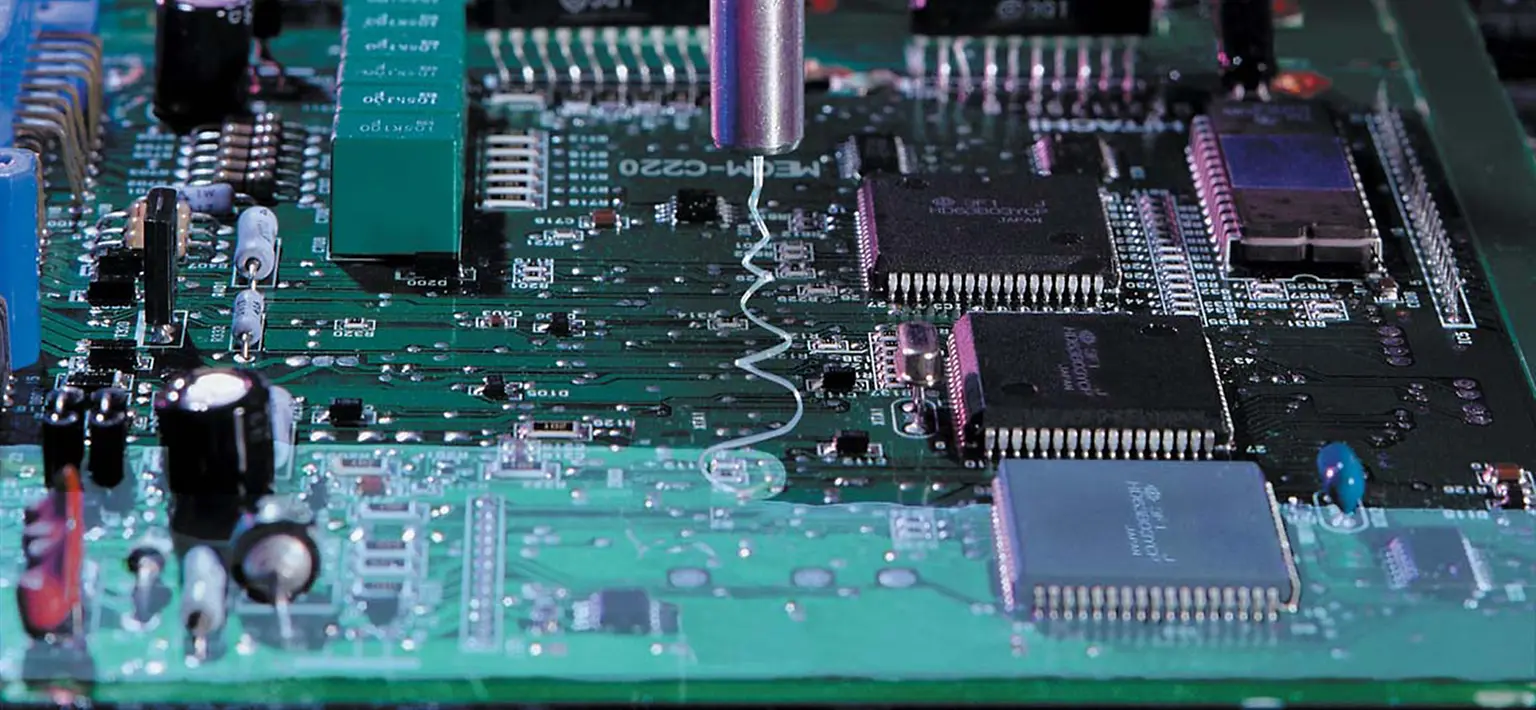 
Conformal coatings are applied to PCBs and components to help protect them against moisture, dust, chemicals, and other environmental conditions. 