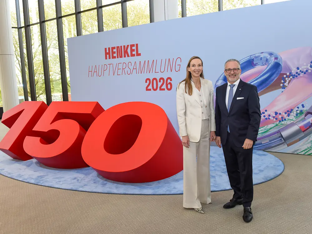 
Dr. Simone Bagel-Trah, Chairwoman of the Supervisory Board and Shareholders’ Committee of Henkel and Carsten Knobel, Chairman of the Henkel Management Board
