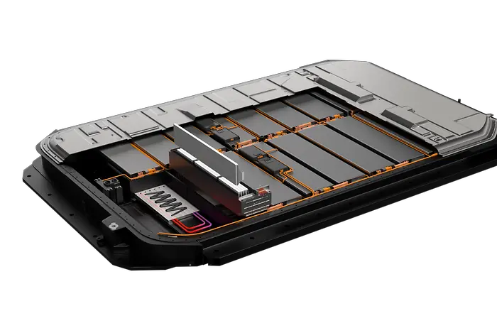 
Graphic illustration of Bergquist TGF 2030APS thermal gap filler applied in an EV battery pack.