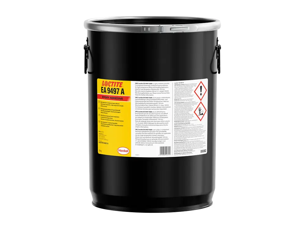 LOCTITE EA 9497 component A pail used in structural adhesive applications
