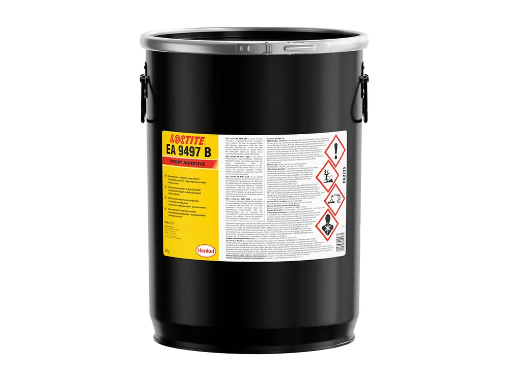 LOCTITE EA 9497 component B pail used in structural adhesive applications