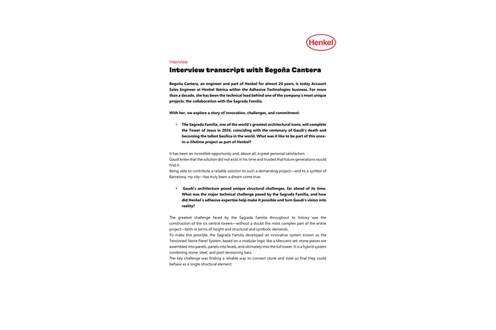 Interview transcript with Begoña Cantera