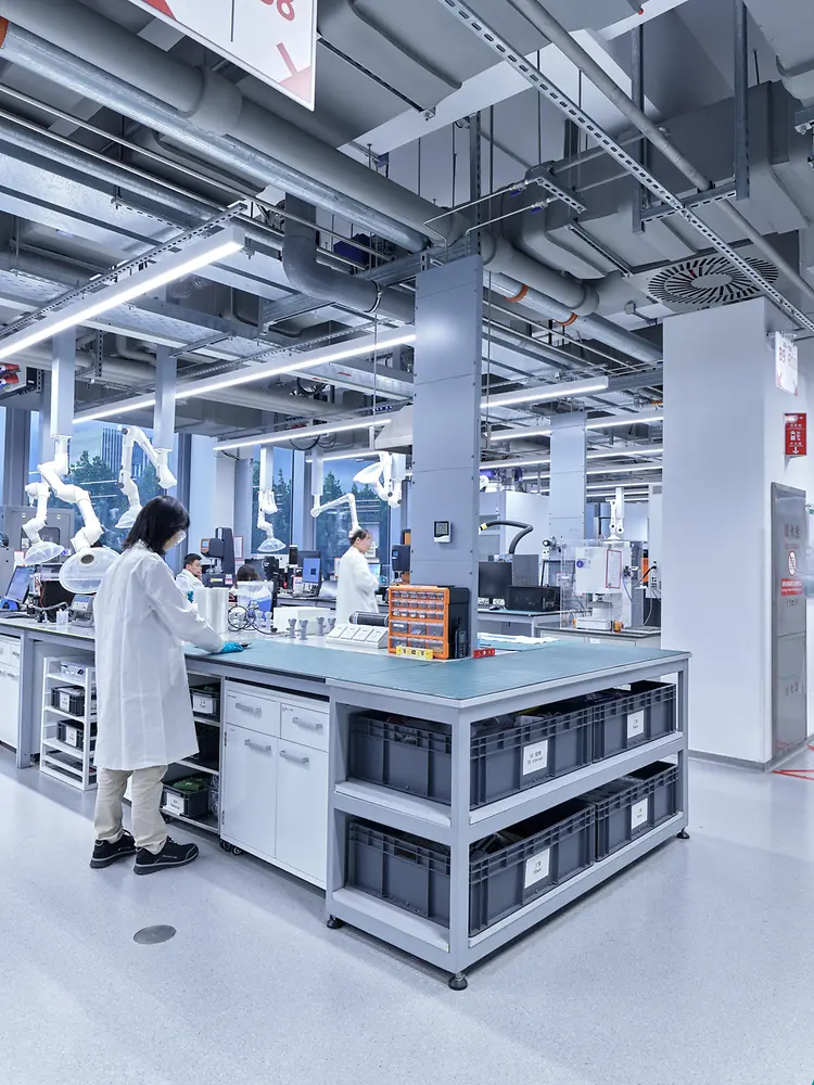 Modern laboratory at Henkel.
